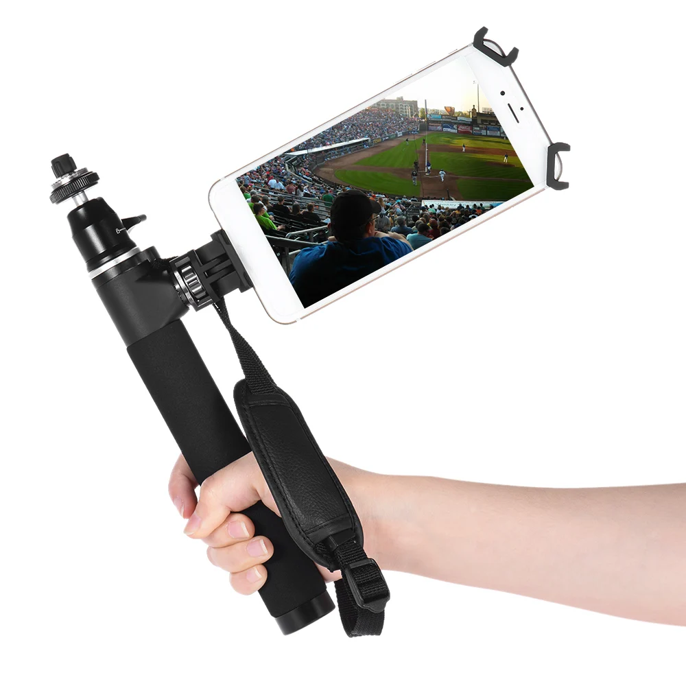 Селфи палка из алюминиевого сплава для экшн Камеры Gopro Hero монопод с держателем