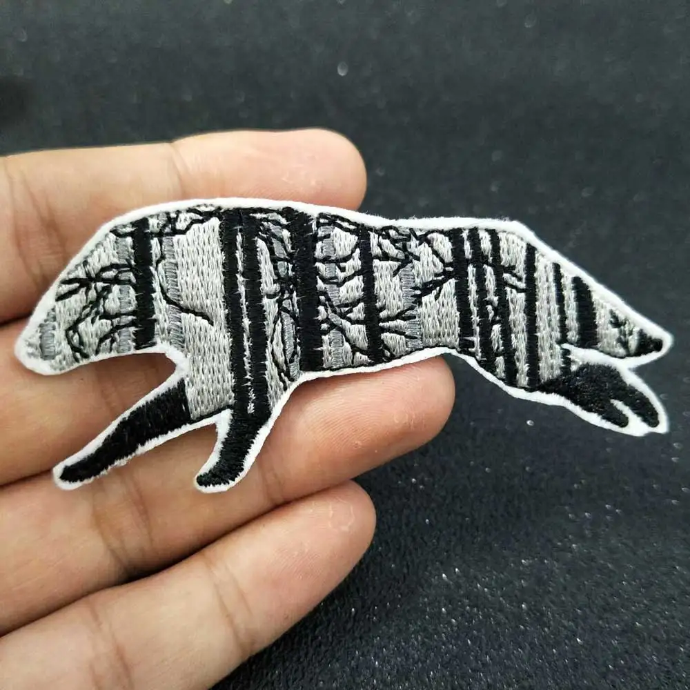 Вышитая аппликация для мыши термоклейкая нашивки швейных этикеток наклейки