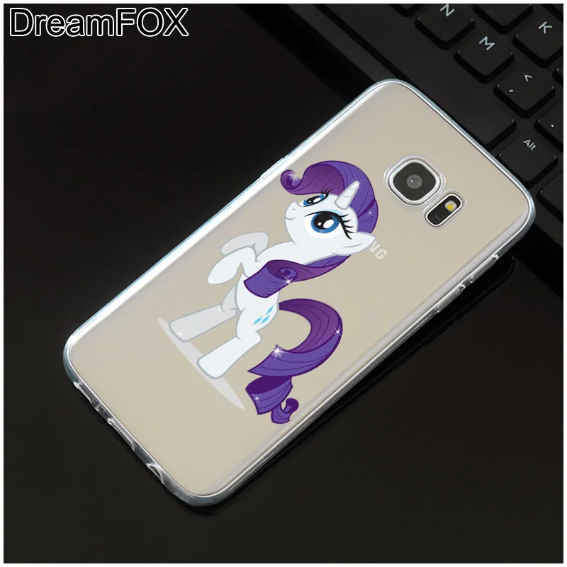 DREAMFOX L043 Радужная лошадь Мягкий ТПУ силиконовый чехол для samsung Galaxy Note S 7 8 9 10 10e 11 11e