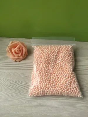 orange(10g) 1 упаковка пенополистирол пенопласт красочные шарики DIY снежные частицы аксессуары слайм шарики маленькие крошечные бусины для пенный заполнитель 4-6 мм - Цвет: orange(10g)