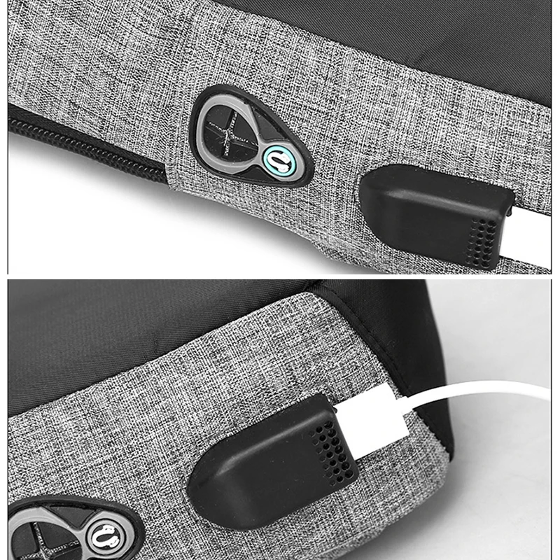 Мужская Дорожная сумка-слинг с USB-зарядкой и плечевым ремнём | Багаж сумки