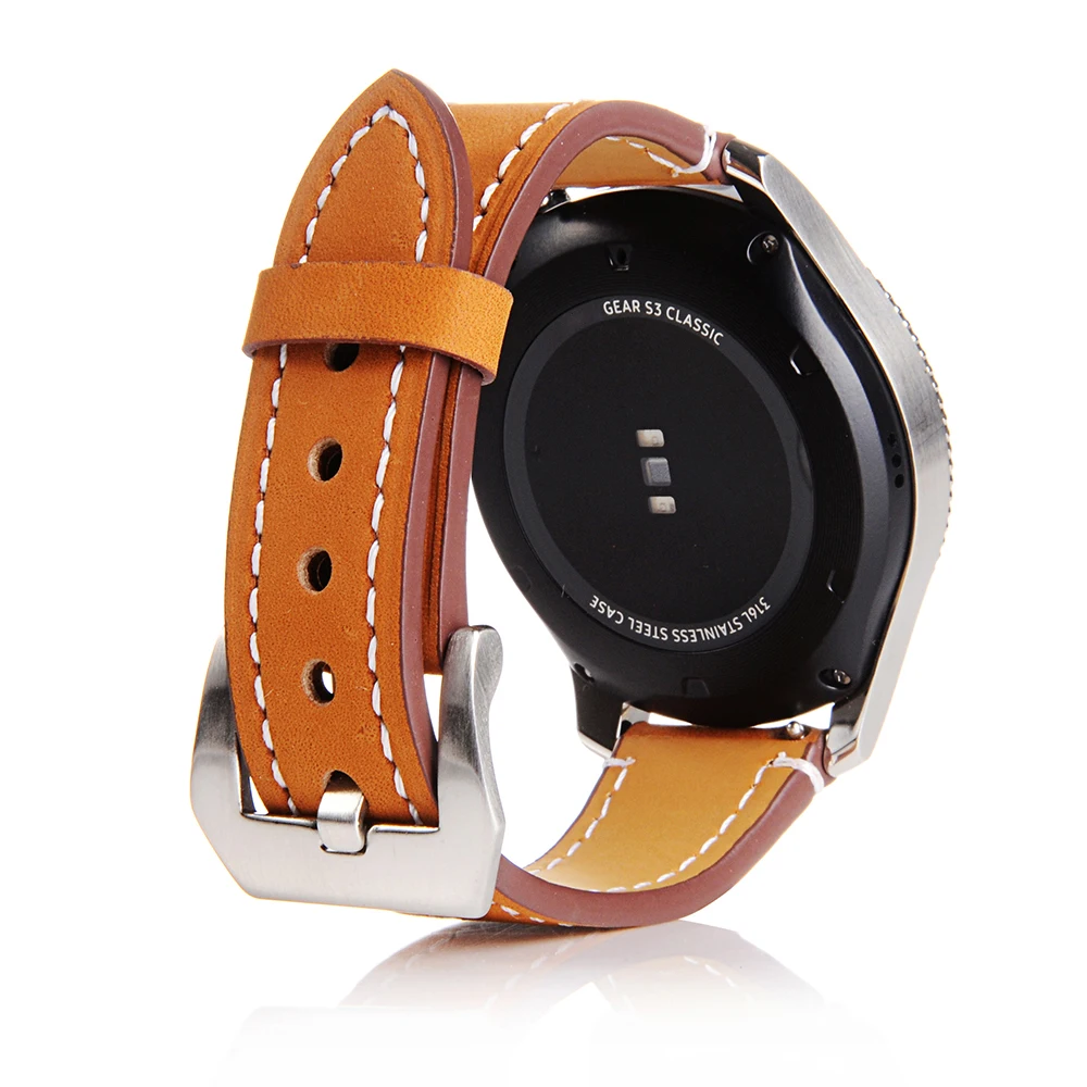 FOHUAS Матовый кожаный ремешок на запястье для Samsung Gear S3 Frontier силиконовый часов