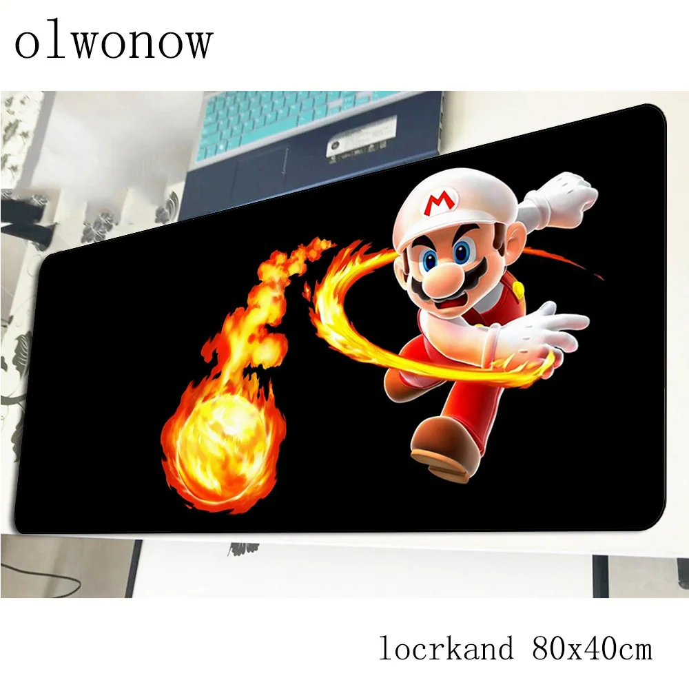 Марио Коврик для мыши с изображением 800x400x3 мм милый игровой коврик геймер