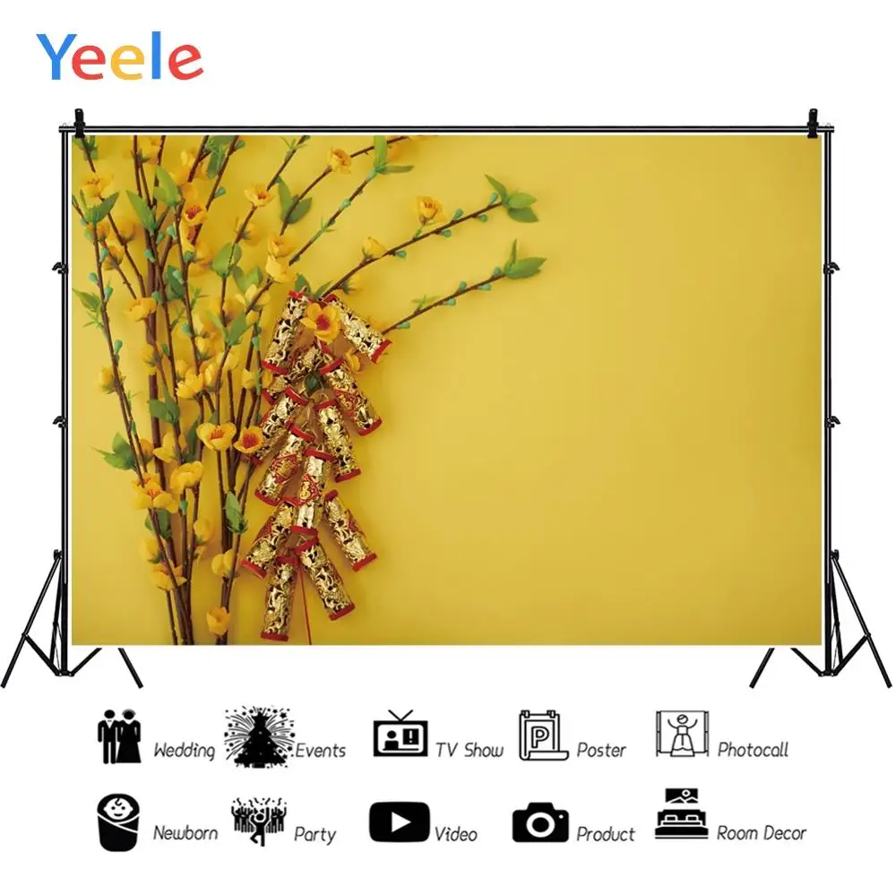 Yeele новый год семья фотосессия фейерверк Ins фотографии фоны персонализированные