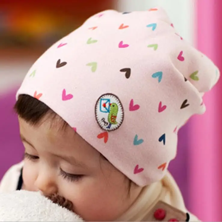 

Winter Autumn Newborn Crochet warm Cotton Baby beanie Hat Girl Boy Cap Children Unisex Heart Infant Cute Love Spring