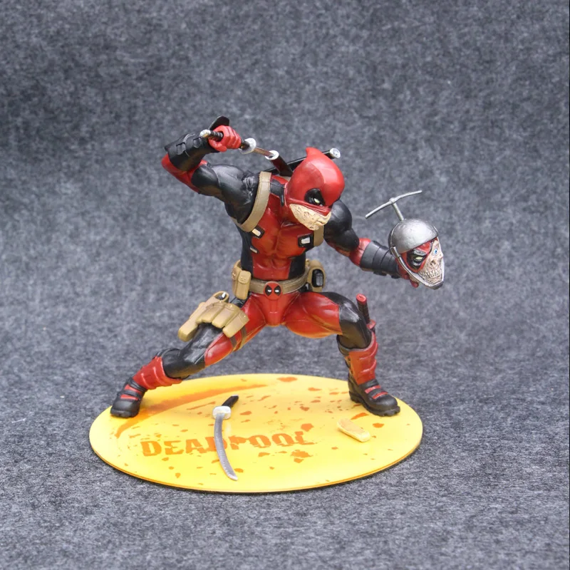 ARTFX + Marvel X men Дэдпул с головой черепа ПВХ 16 см фигурка игрушки|Игровые фигурки и