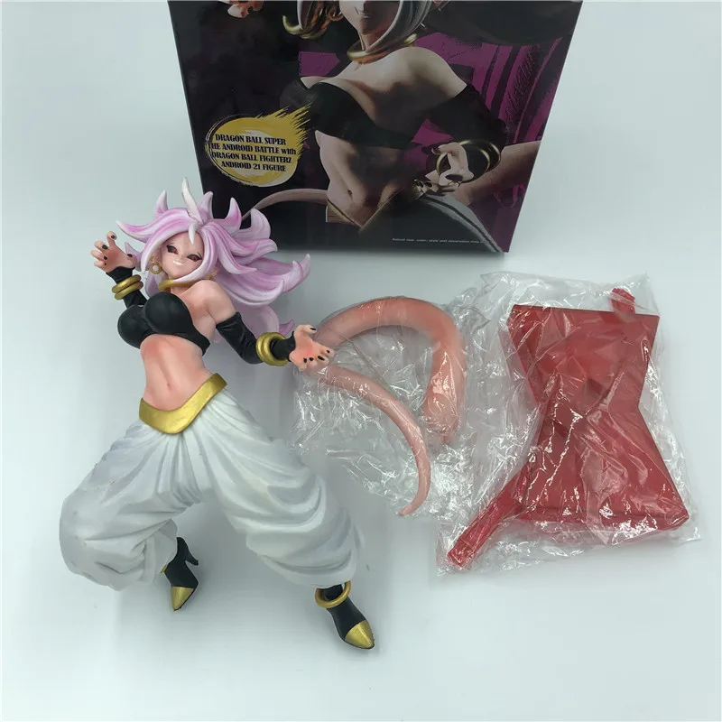 Opp Bag Dragon Ball Z Majin Buu Android 21 Android 19 Girl Jumping Ver. Фигурка DBZ Goku Fighter Buu конечной формы ПВХ - Цвет: Opp Bag