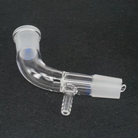 2429 joint 105 deg bend laboratory glass vacuum receiver take off adapter distillation head adapter