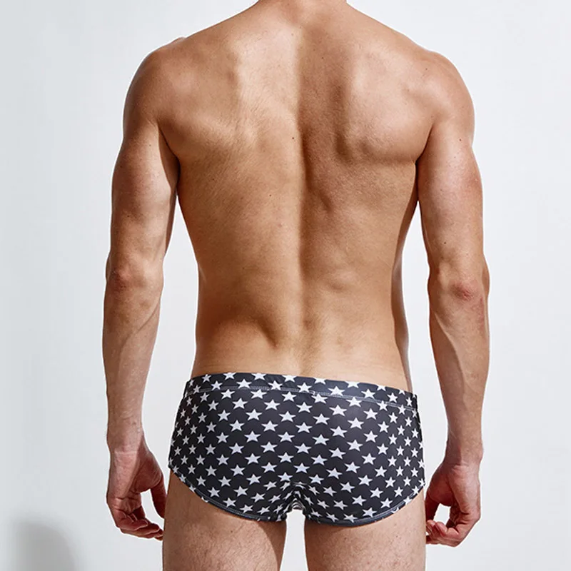 Y263 Мужская купальная одежда шорты с принтом звезды сексуальные мужские