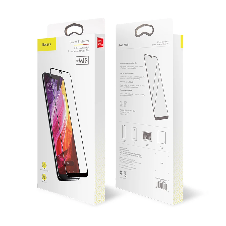 Baseus 0 3 мм Тонкое защитное стекло с полным покрытием для Xiaomi 8 SE защита экрана 3D