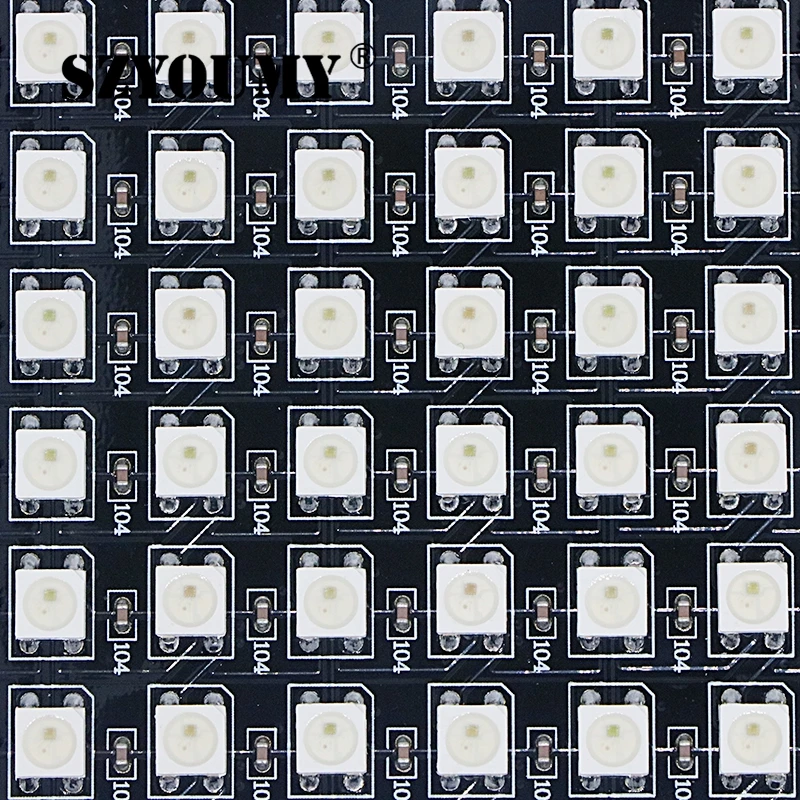 Светодиодный модуль для индивидуально адресуемого цифрового пикселя syoumy DC5V 8x