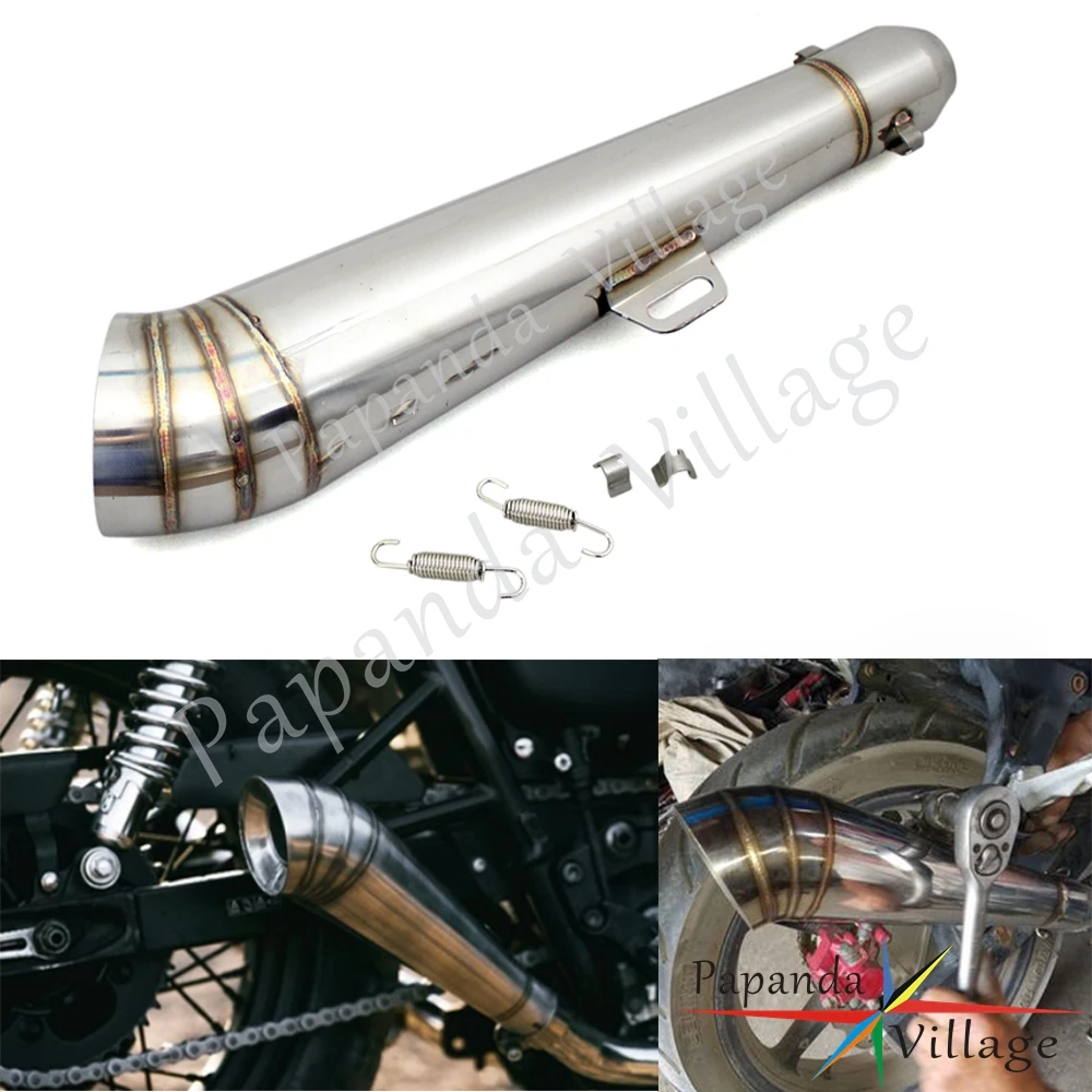 Универсальный мотоциклетный скремблер 38-51 мм выхлопной глушитель труба для