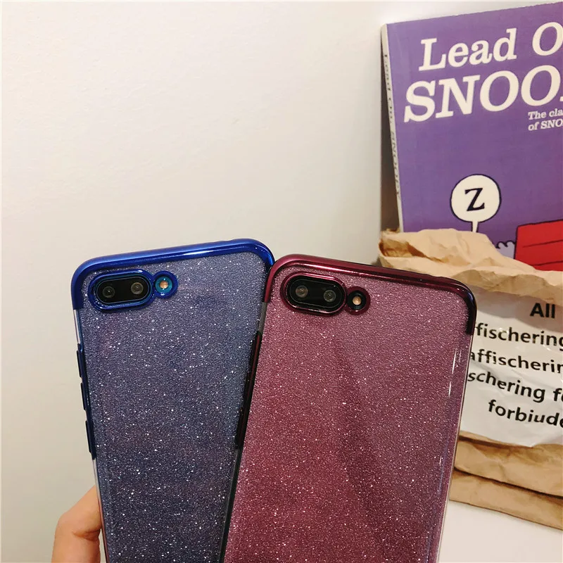 For Huawei Honor 10 10i 9 8 Lite Cover Soft Back Silicone TPU Glitter Case Y5 Y6 Prime 2018 Play P Smart Plus 2019 |