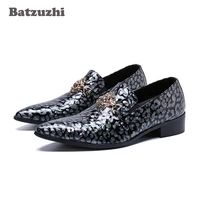 batzuzhi italian type men shoes pointed toe genuine leather dress shoes male sepatu pria office business shoes for man big size