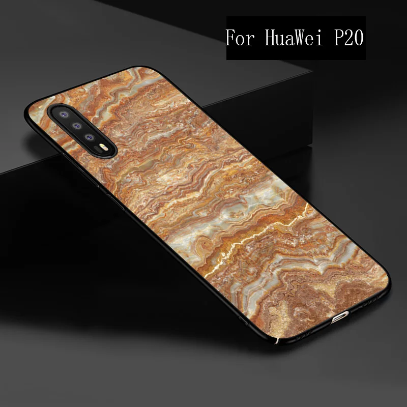 Для Huawei P20pro P20Lite P20 Мрамор деревянный Стекло зерна шаблон телефона чехол для Mate9 10