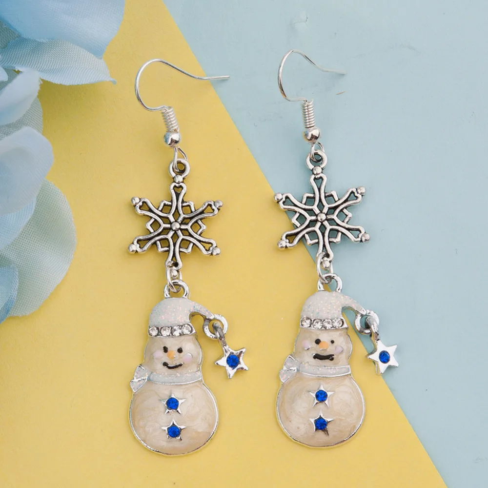 Серьги DoreenBeads металлические красные рождественские перчатки эмалированная