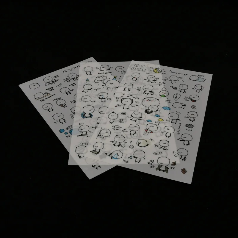 

3 шт. милый прозрачный календарь пандан органайзер для стикеров, ежедневник, ежедневник украшение для альбома, наклейки, papeleria