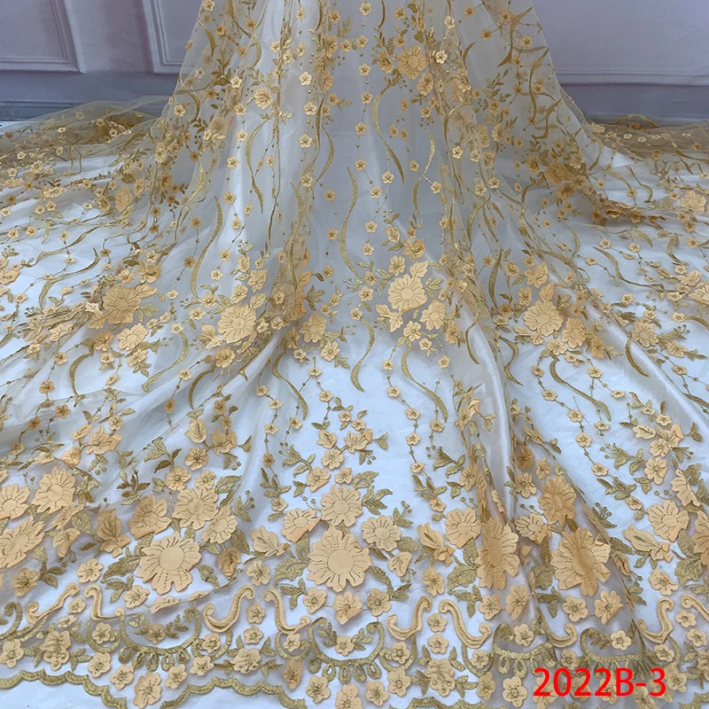 Кружевная ткань высококачественный тюль кружево с 3D аппликацией в виде цветов