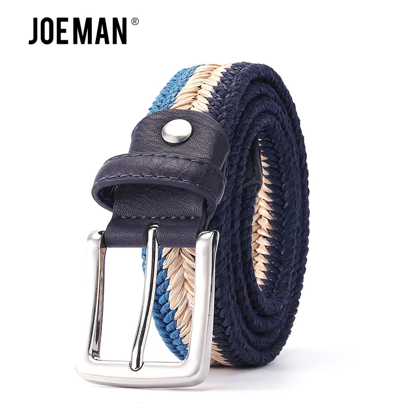 Briaded Belts Men Women Woven Belt No Holes No Stretch Raw Rope Belts 3.5 CM Width 100 to 160 cm Belt Length 32 to 59 Inch Waist