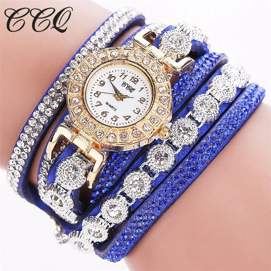 Часы наручные CCQ женские кварцевые модные роскошные повседневные с браслетом