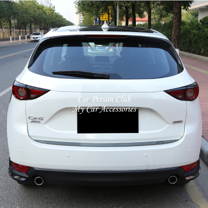 Для Mazda CX 5 CX5 KF 2017 2018 накладка на заднюю дверь полоски аргументы багажника отделка