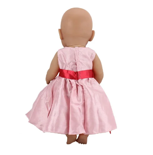 Pink Dress clothes Wear for 43cm baby Doll Children best Birthday Gift(only sell clothes) | Игрушки и хобби