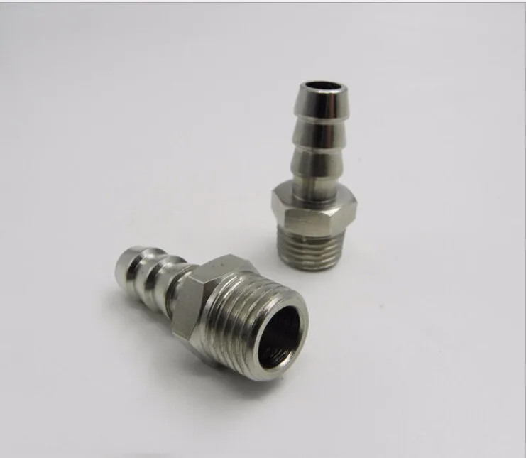 

tube size 8mm-1/8 PT thread pneumatic male straight brass hose barbed fittings