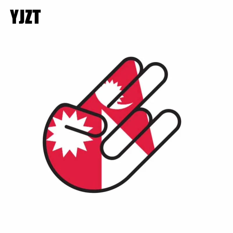 Наклейка для автомобиля YJZT 7 9 см * 12 1 непальская наклейка с флагом Стайлинг 6