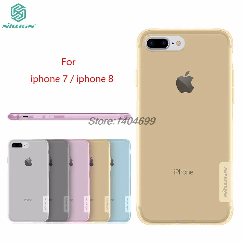 Чехол для Apple iPhone 8 чехол Nillkin серии Nature задняя крышка прозрачный мягкий из ТПУ 7|case