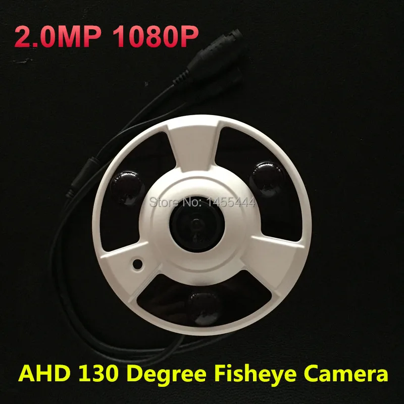 Lihmsek Free Shipping HD AHD 130 Degree Fisheye IR Camera with 3pcs LEDS Night Vision CCTV 1080P 2.0 Megapixel | Безопасность и