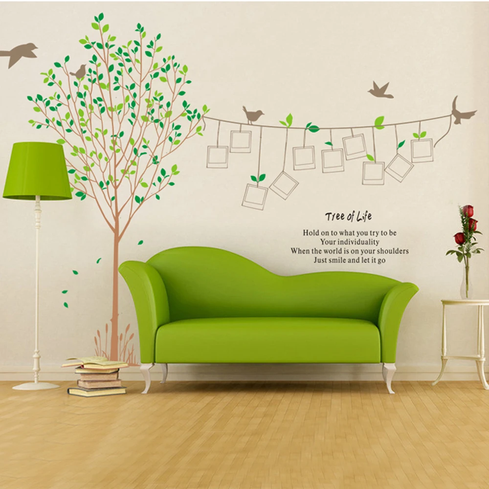 

large photo frame tree wall stickers for living room removable family tree wall decals 3d wall poster