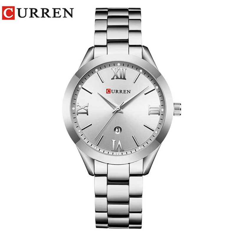 White White CURREN 9007 роскошные женские часы известных брендов золотые модные дизайнерские часы с браслетом женские наручные часы Relogio Femininos - Цвет: White White