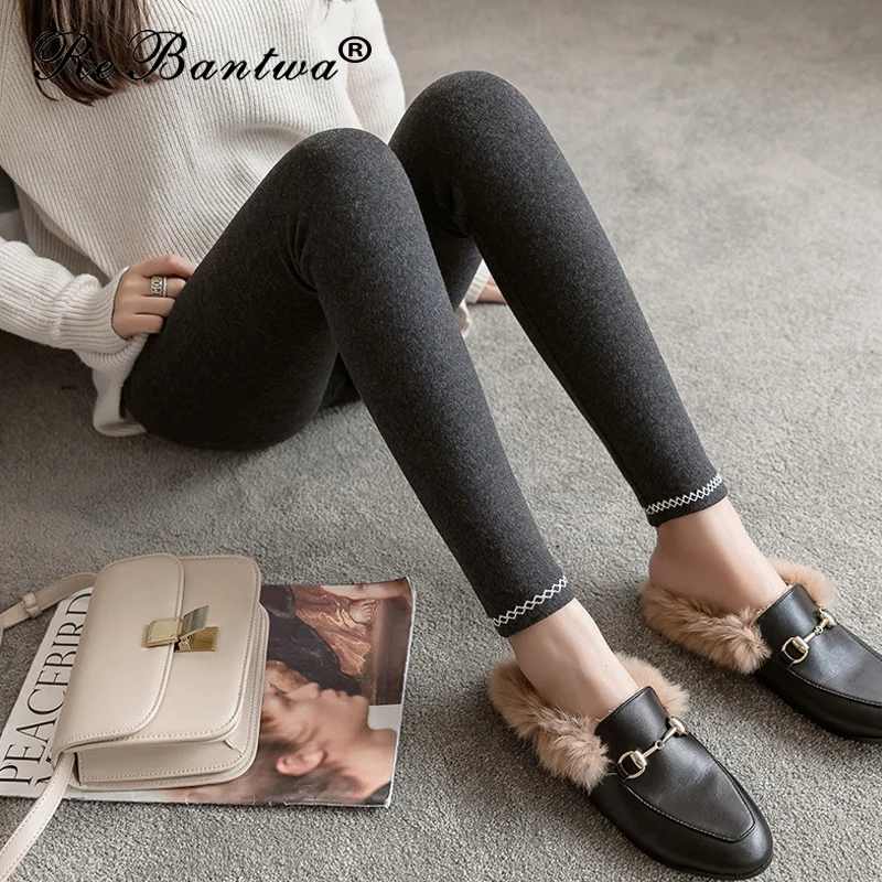 Узкие осенние штаны для девочек плюс Размеры L-4XL новые модные черные леггинсы Для