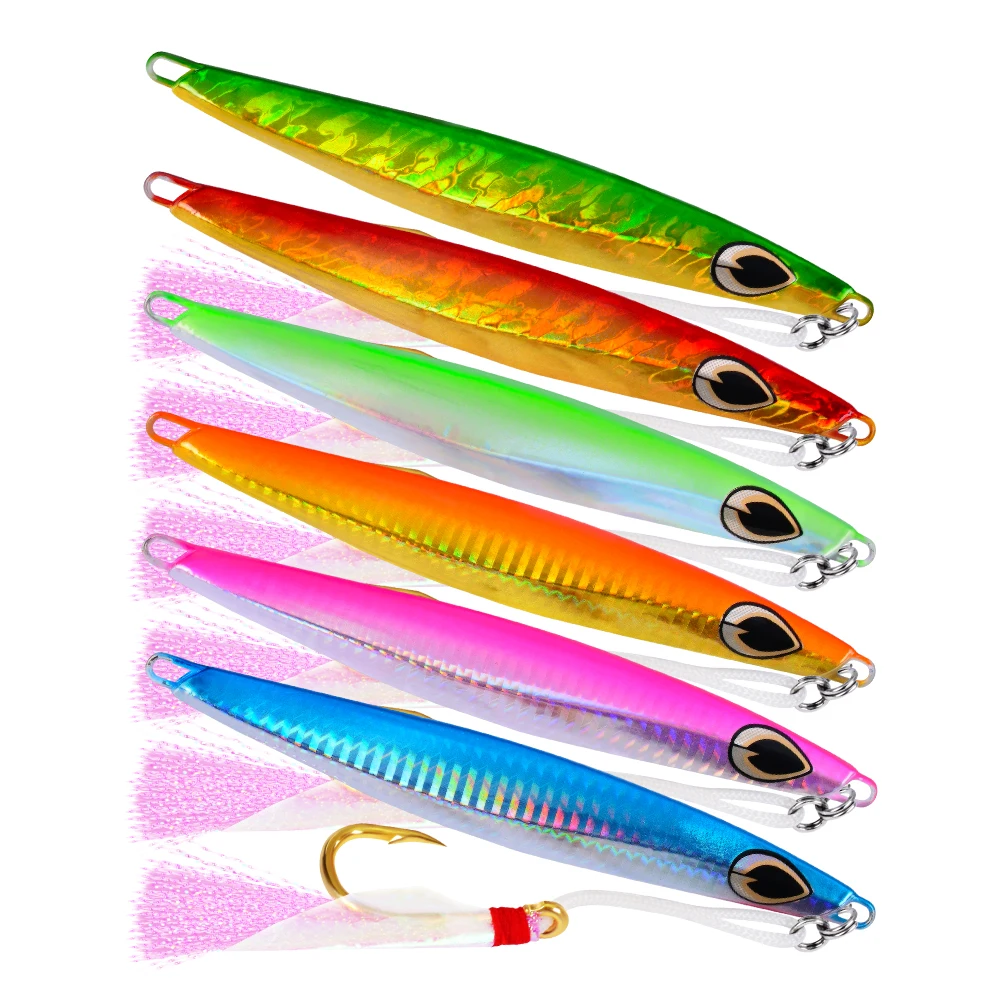 Sunlure 6 шт дергающаяся Рыбная приманка 140 г 14 5 см с металлическими заклепками