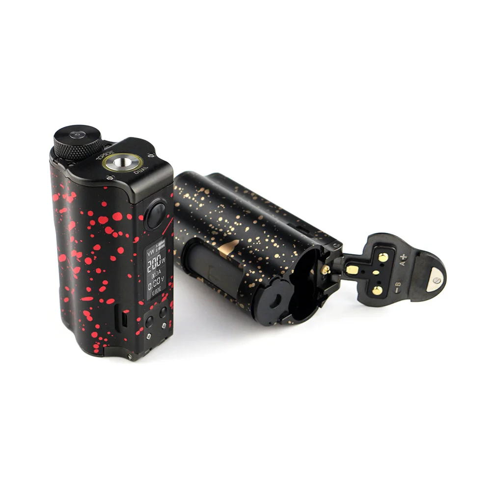 Оригинальный двойной топ-мод DOVPO 200 Вт заправка TC Squonk MOD с бутылкой 10 мл