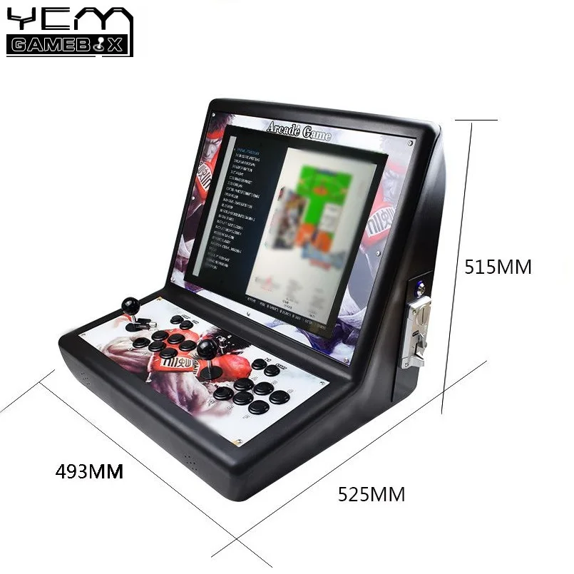 Соотношение 4:3 19 дюймов ЖК дисплей Raspberry Pi 3B Аркада консоли включает 10 к игры