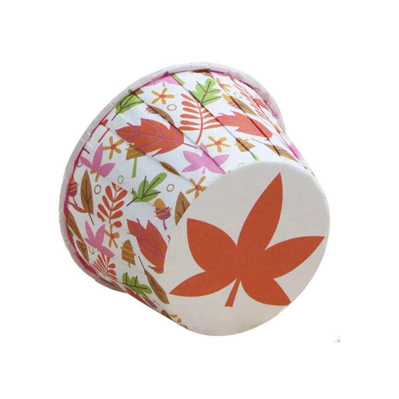 100 шт. симпатичные красные кленовые листья подложки для маффинов кухонные Чехлы