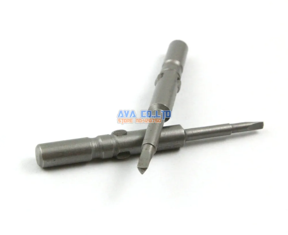 

10 Pieces 2.3mm Magnetic Triangel Screwdriver Bit S2 Steel 6mm Round Shank 60mm Long
