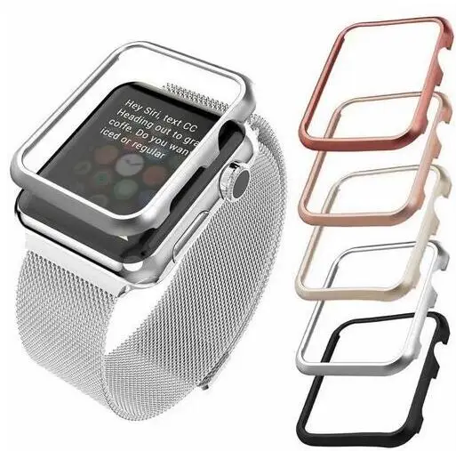 Чехол для часов из нержавеющей стали Apple watch band 40 мм 44 38 42 iwatch 5 4 3 2 1 металлическая