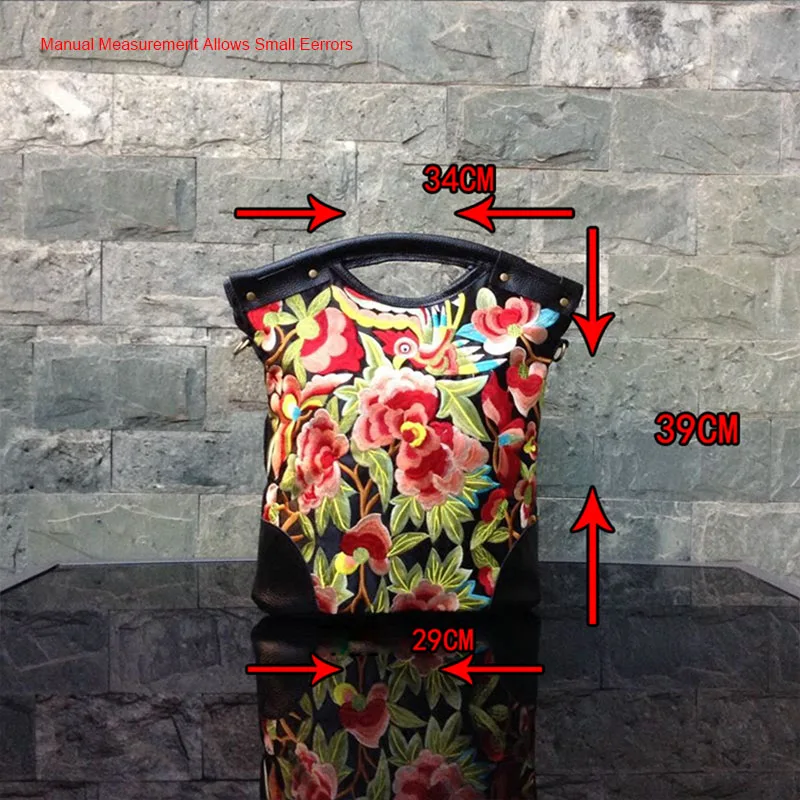 Винтажная вышитая Цветочная национальная сумка мессенджер дорожная через плечо