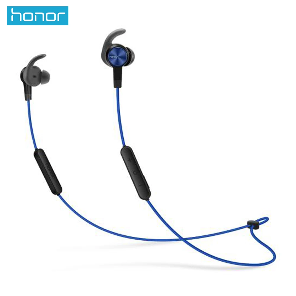 huawei Honor xSport Bluetooth гарнитура AM61 IPX5 Водонепроницаемый BT4.1 Музыкальный Микрофон управление беспроводные наушники для Android IOS - Цвет: Blue