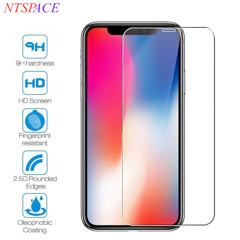 Tempered Glass For iPhone X XS MAX 8 7 6s 6 Screen Protective Film Plus Protector XR | Мобильные телефоны и аксессуары