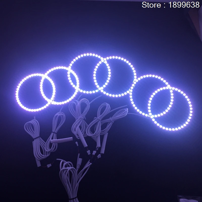 Для Alfa в римском стиле 159 2004-2011 RGB светодиодный фар колец halo ангел демон глаза с