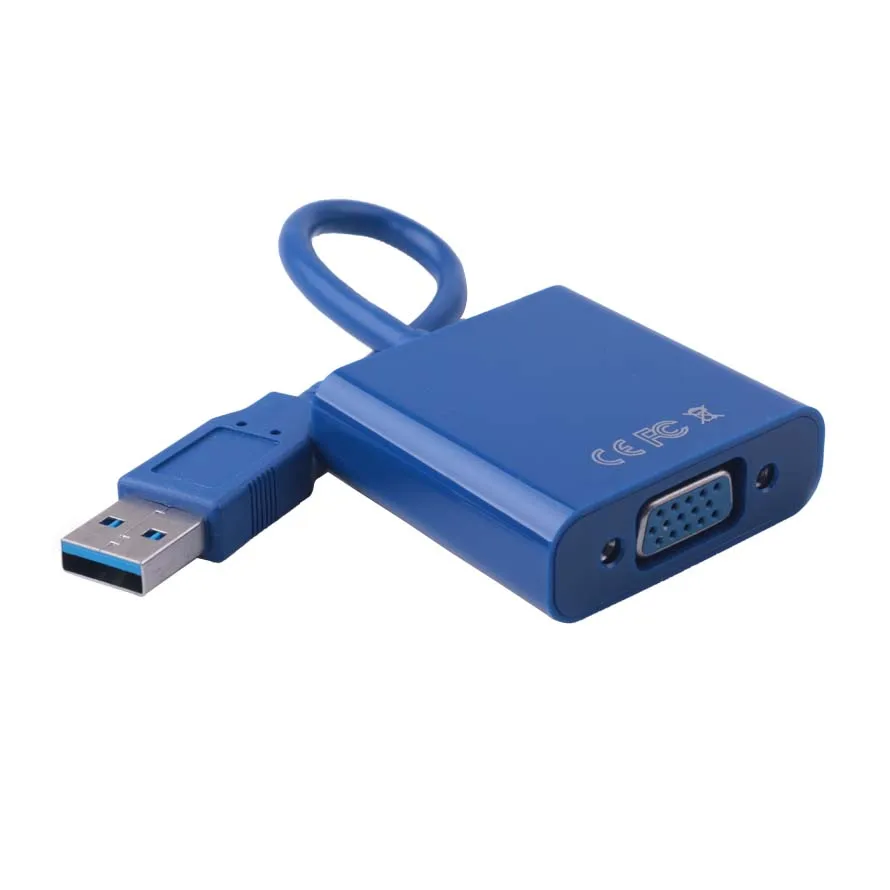 Elistooop USB 3 0 к VGA мультидисплейный адаптер конвертер внешняя видеографическая