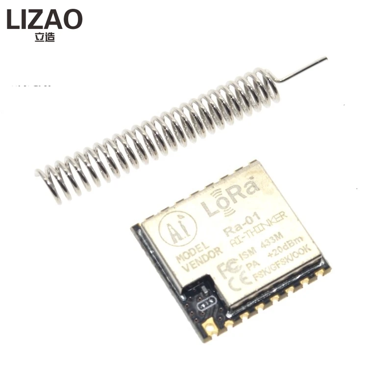 2PCS Ra 01 SX1278 LoRa широкодиапазонный беспроводной модуль 433MHz последовательный порт UART
