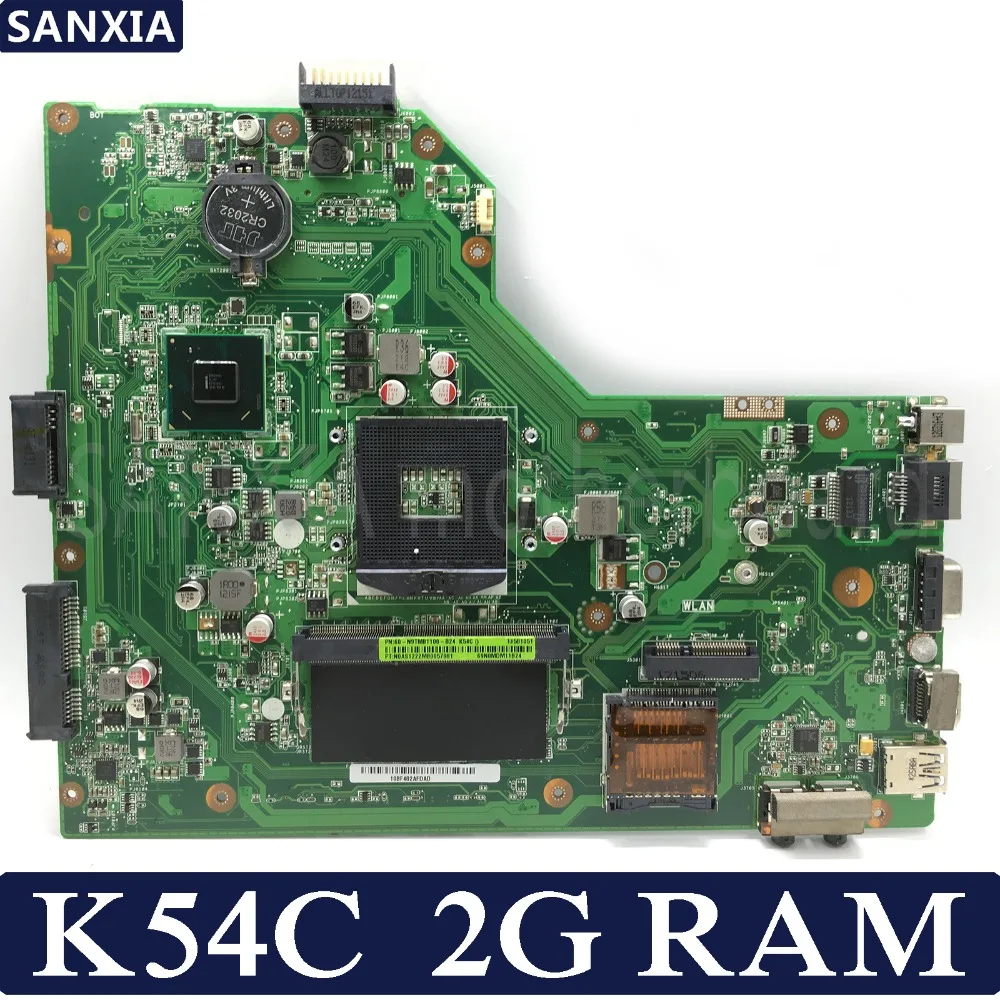 KEFU K54C материнская плата для ноутбука ASUS K54C X54C K54 тест оригинальная материнская плата 2G ram PGA989