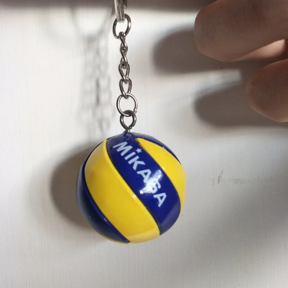 3 8 см Wo Для мужчин s пляжный волейбол Key Holder Брелок Бизнес подарки Jewellery брелок