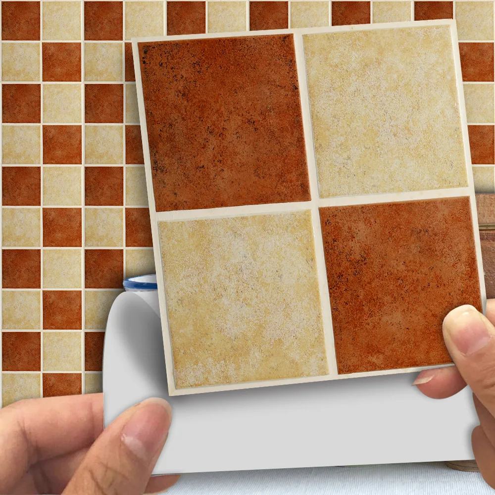 

Funlife Vintage brick pattern Creative home decoration wall stickers matte color mosaic kitchen waterproof stereo wall stickers