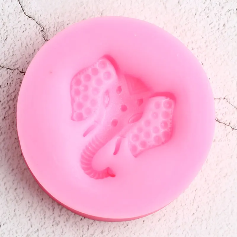 3D голова слона силиконовая форма Полимерная глина ювелирные изделия формы DIY для