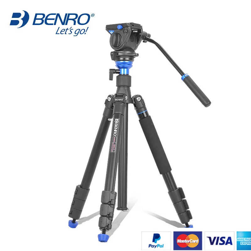 Штатив BENRO Aero 2 A1883fS2c профессиональный алюминиевый Трипод для видеокамеры 3D